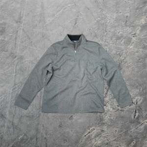 IZOD Men's Gray Quarter Zip Pullover Sweater Size Extra Large